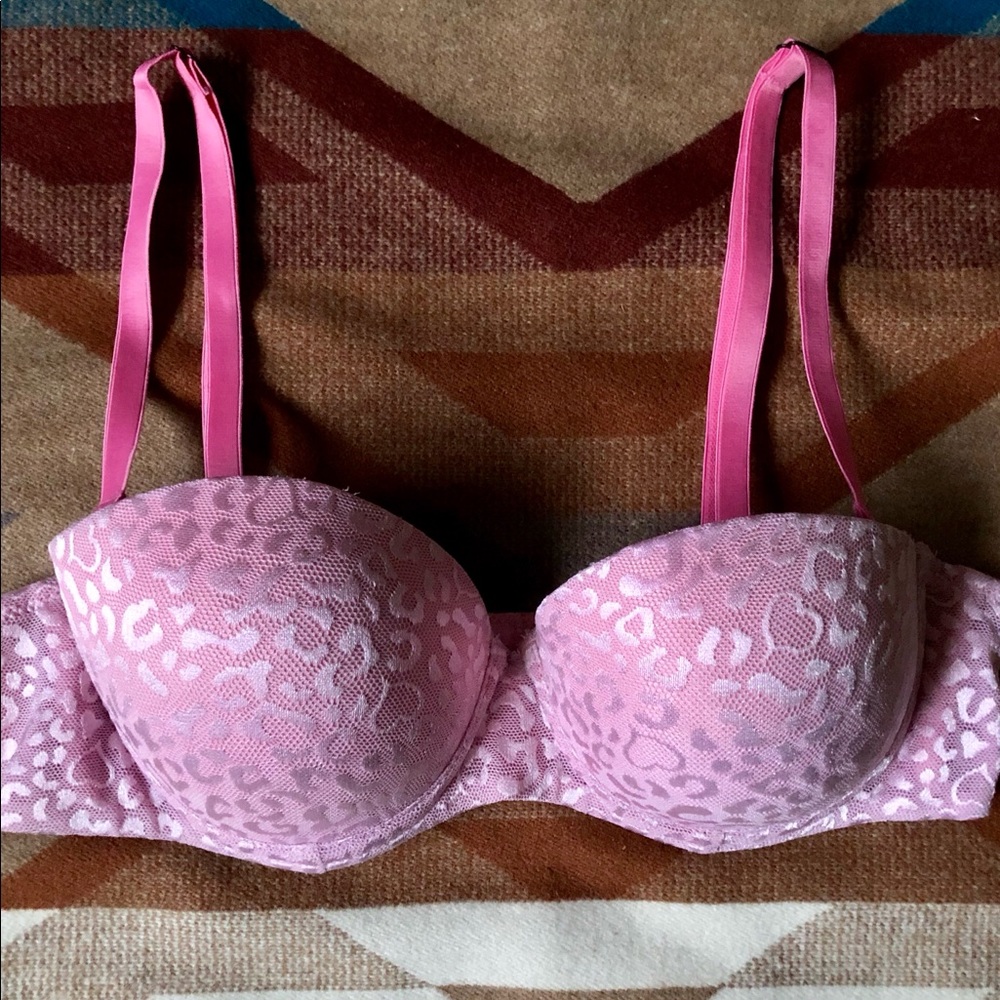 Pink Leopard Convertible Bra